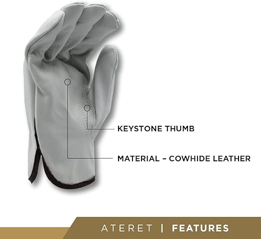 Cesus Heavy Duty Leather Driver Gloves - Image 3